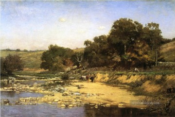 Auf der Muscatatuck Impressionist Indiana Landschaften Theodore Clement Steele Ölgemälde